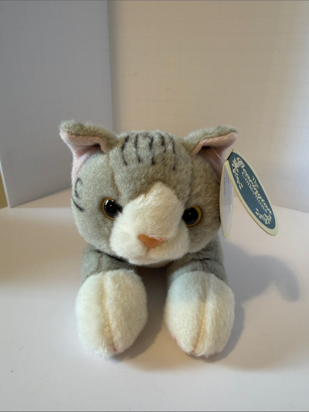 Bearington Lil’Socks Gray Striped Tabby Plush 8 Inch NWT